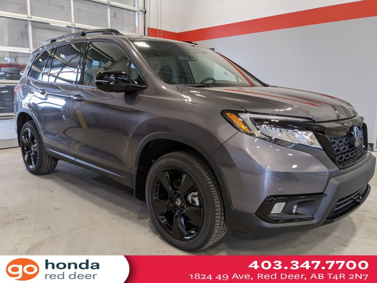 New 2021 Honda Passport Touring 21pp1190 Red Deer Alberta Go Auto