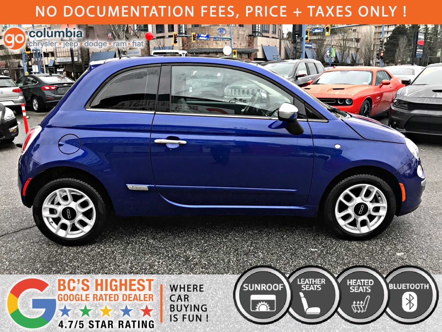 Used 2013 Fiat 500 Lounge N205366b Richmond British Columbia