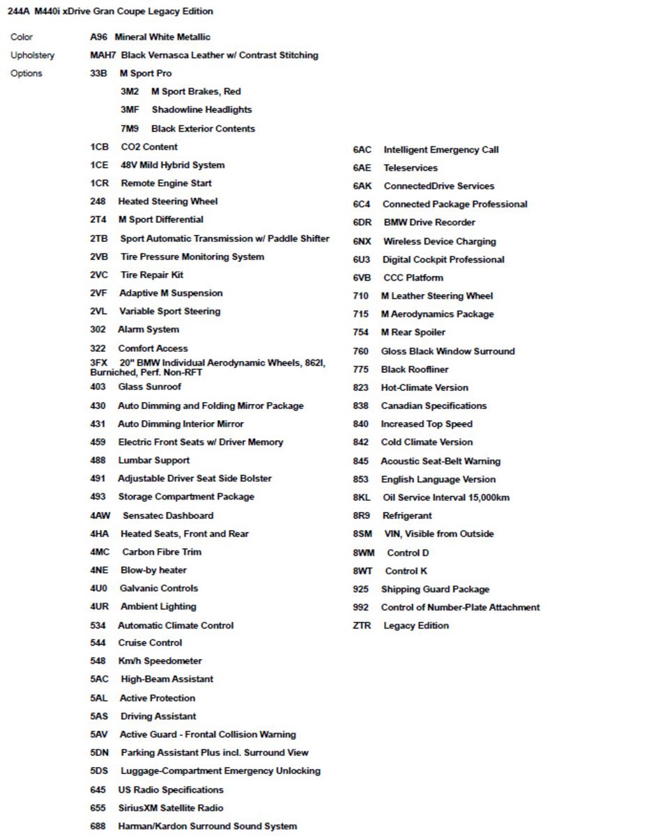 2024 BMW 4 Series M440i xDrive, 温哥华, 全款车