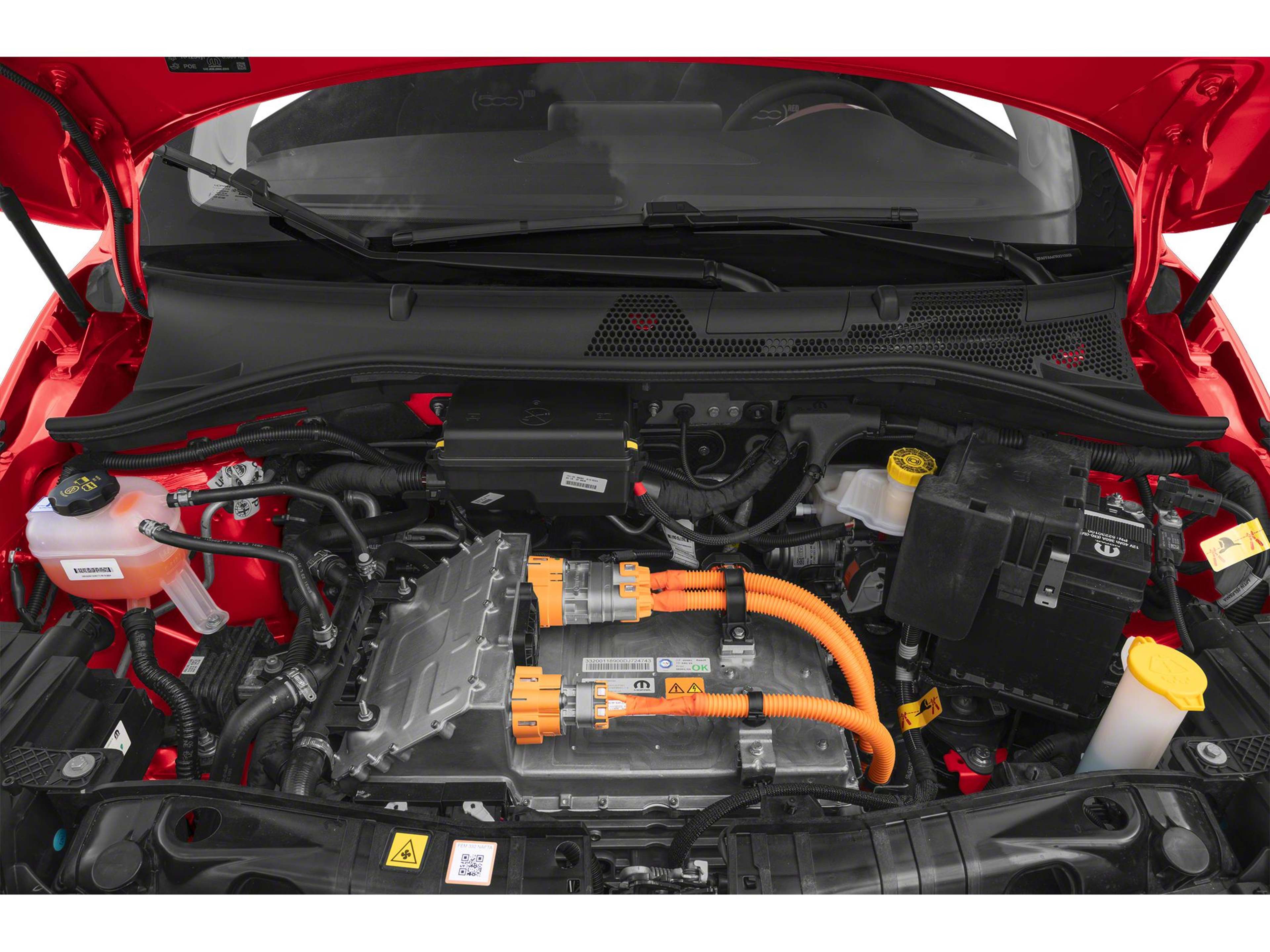 2025 Fiat 500e Red photo 2