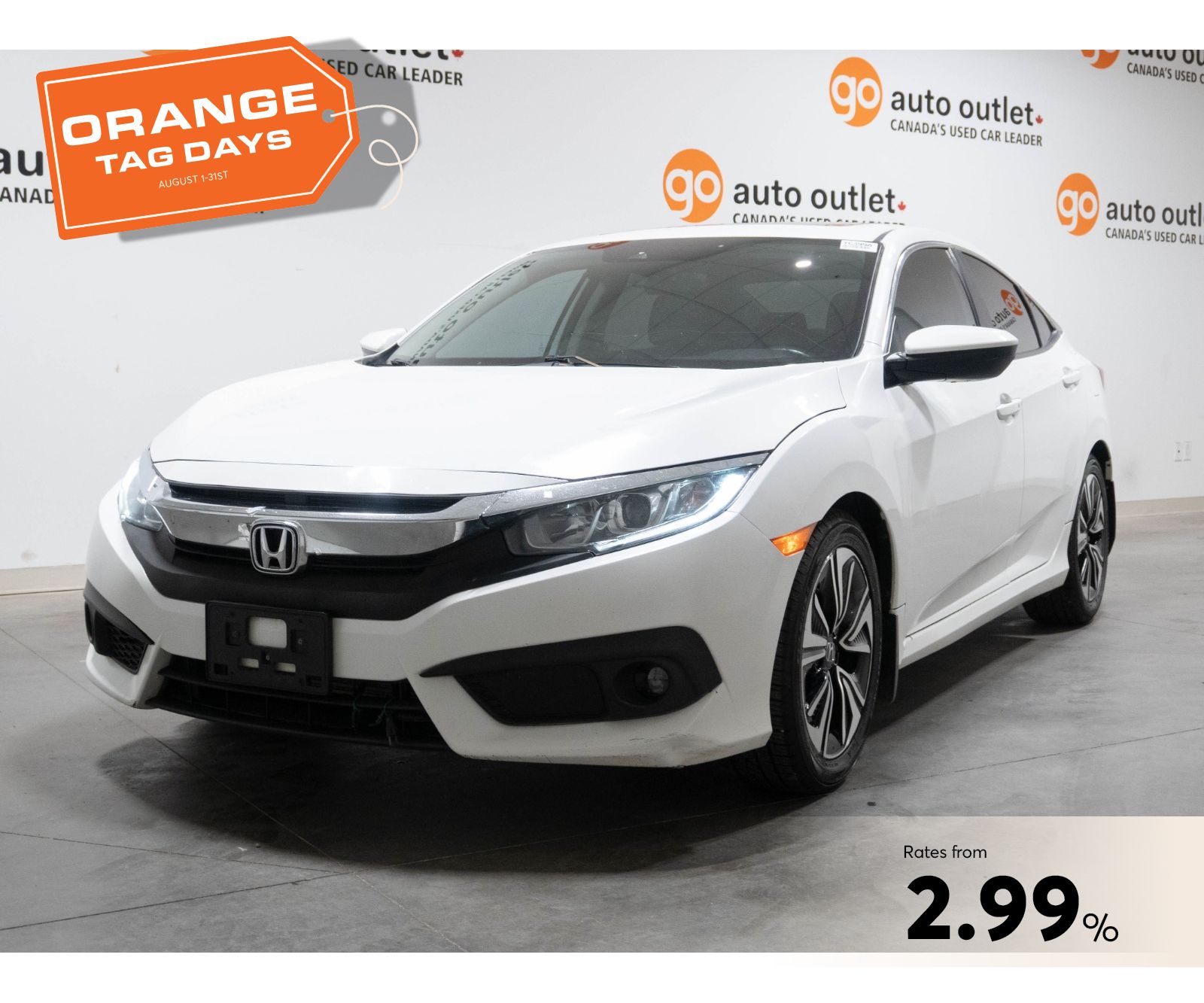  2016 Honda Civic Sedan Front-Wheel Drive Continuously Variable Transmission