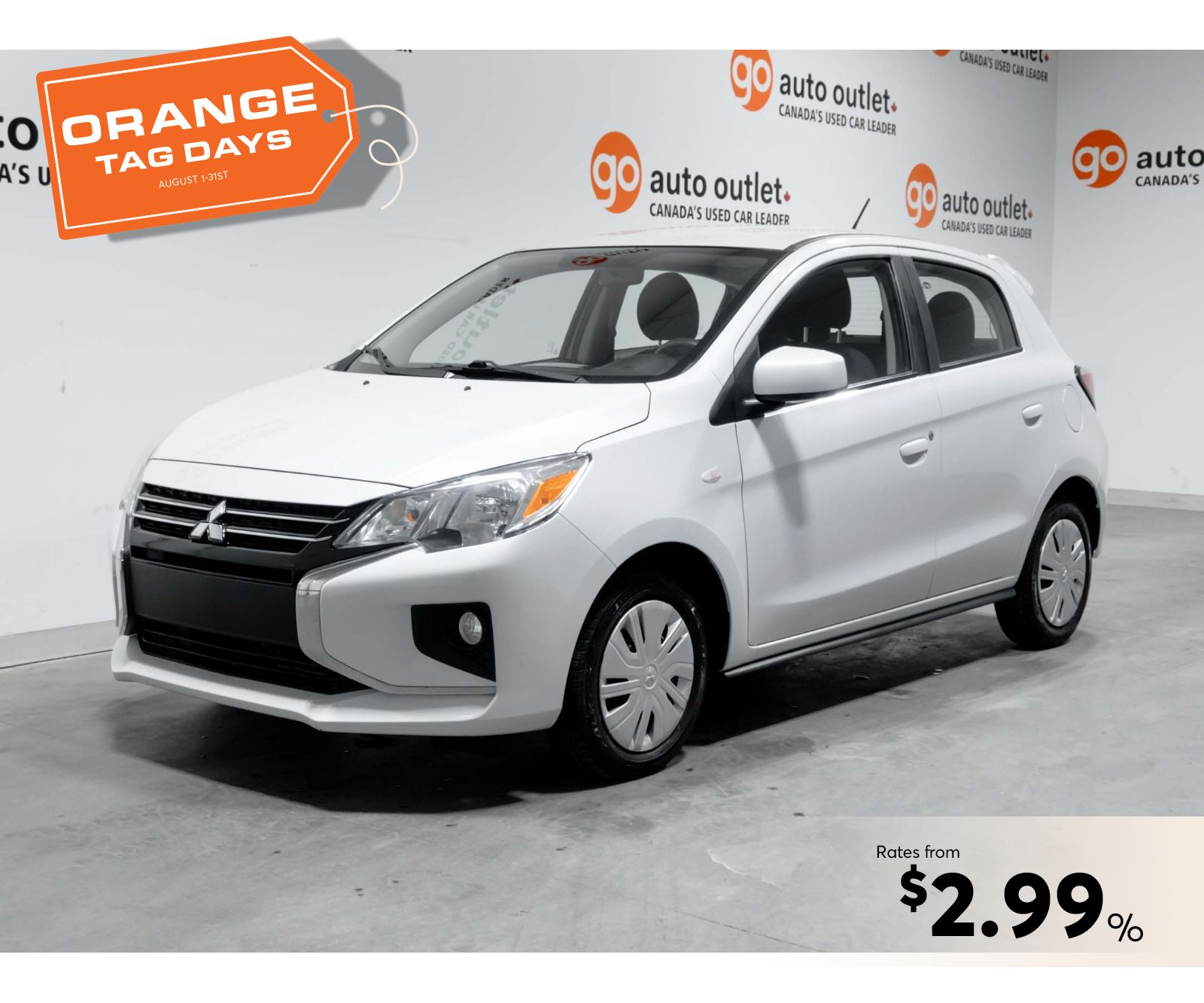 2023 Mitsubishi Mirage Hatchback Front-Wheel Drive Continuously Variable Transmission