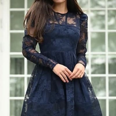 avavav mini ruffle dress Nivara Lace Ruffle Mini Dress