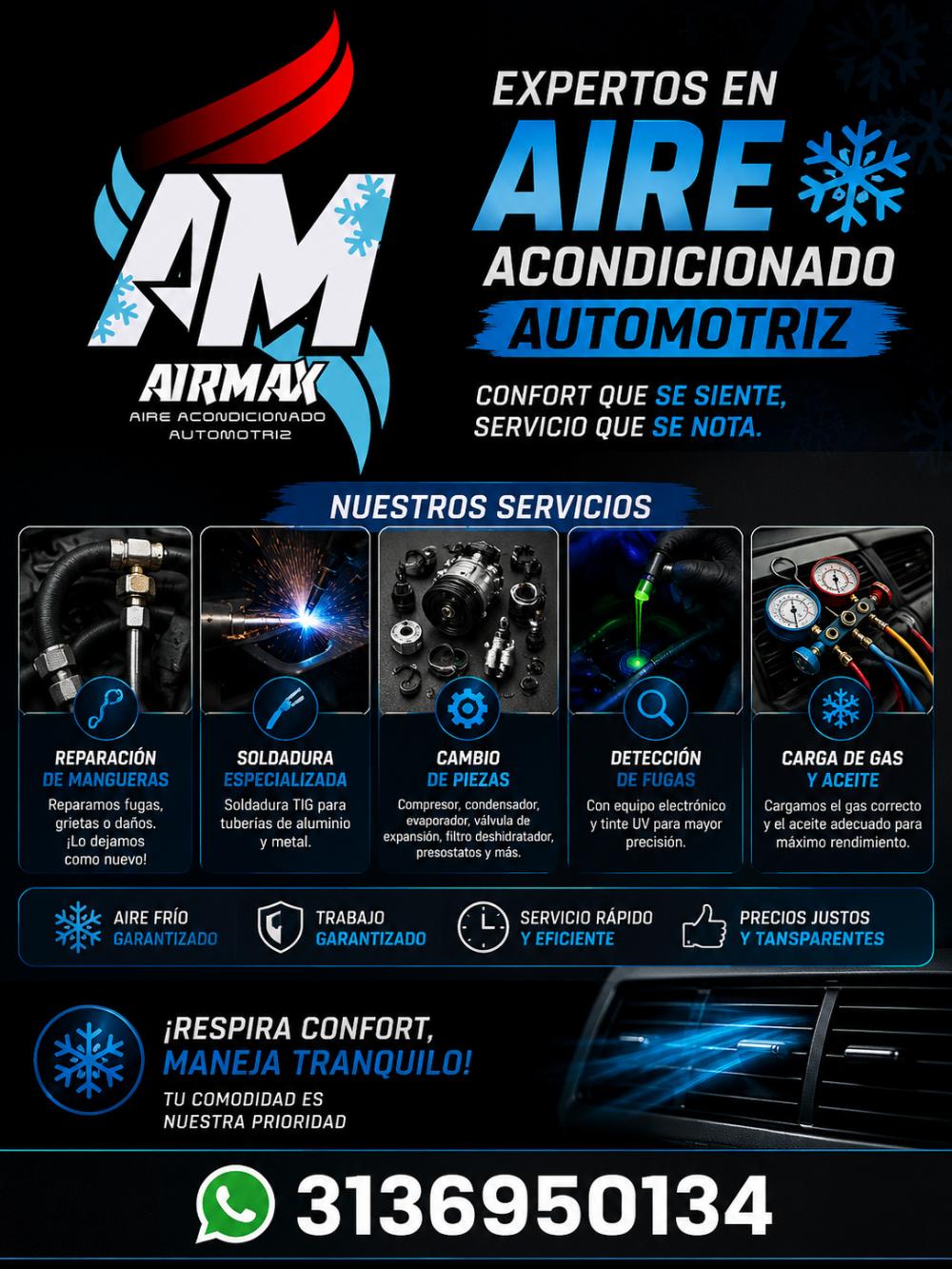 AIRMAX aire acondicionado automotriz 
