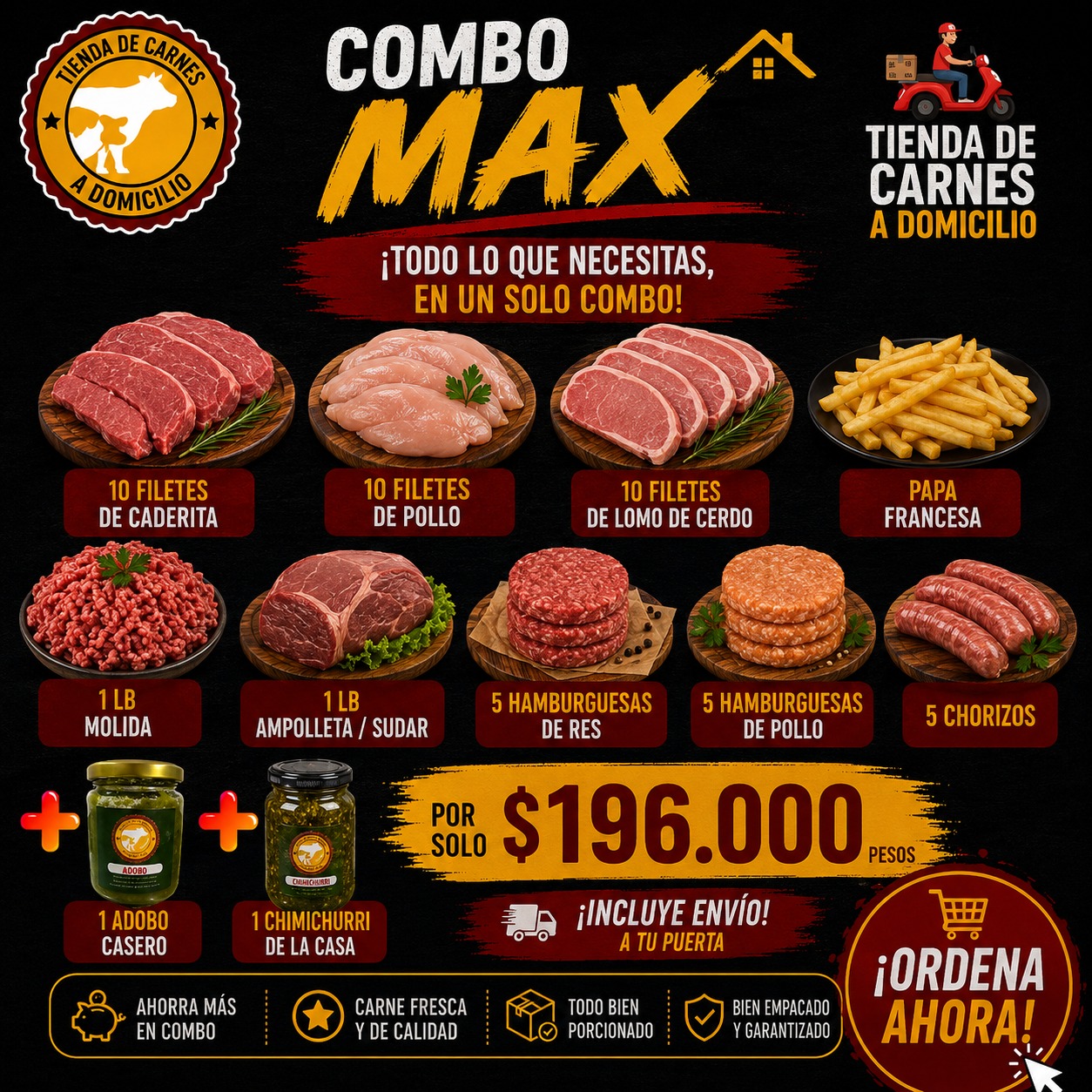 Tienda de carnes a domicilio
