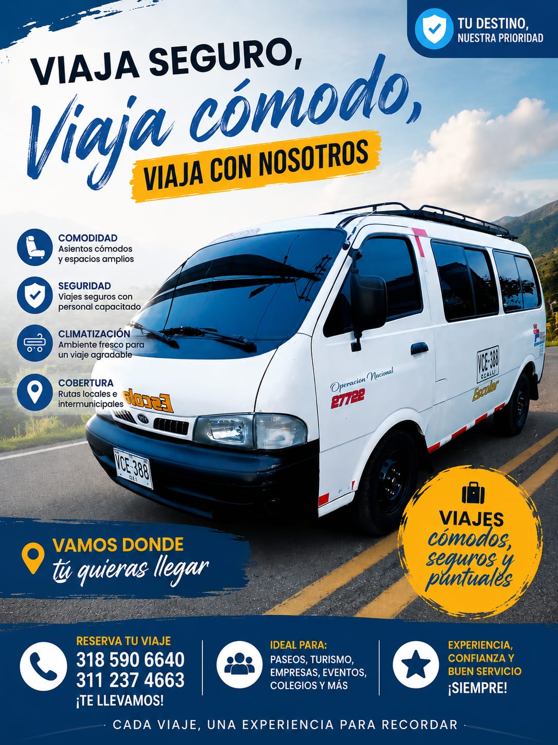 Transporte escolar o especial