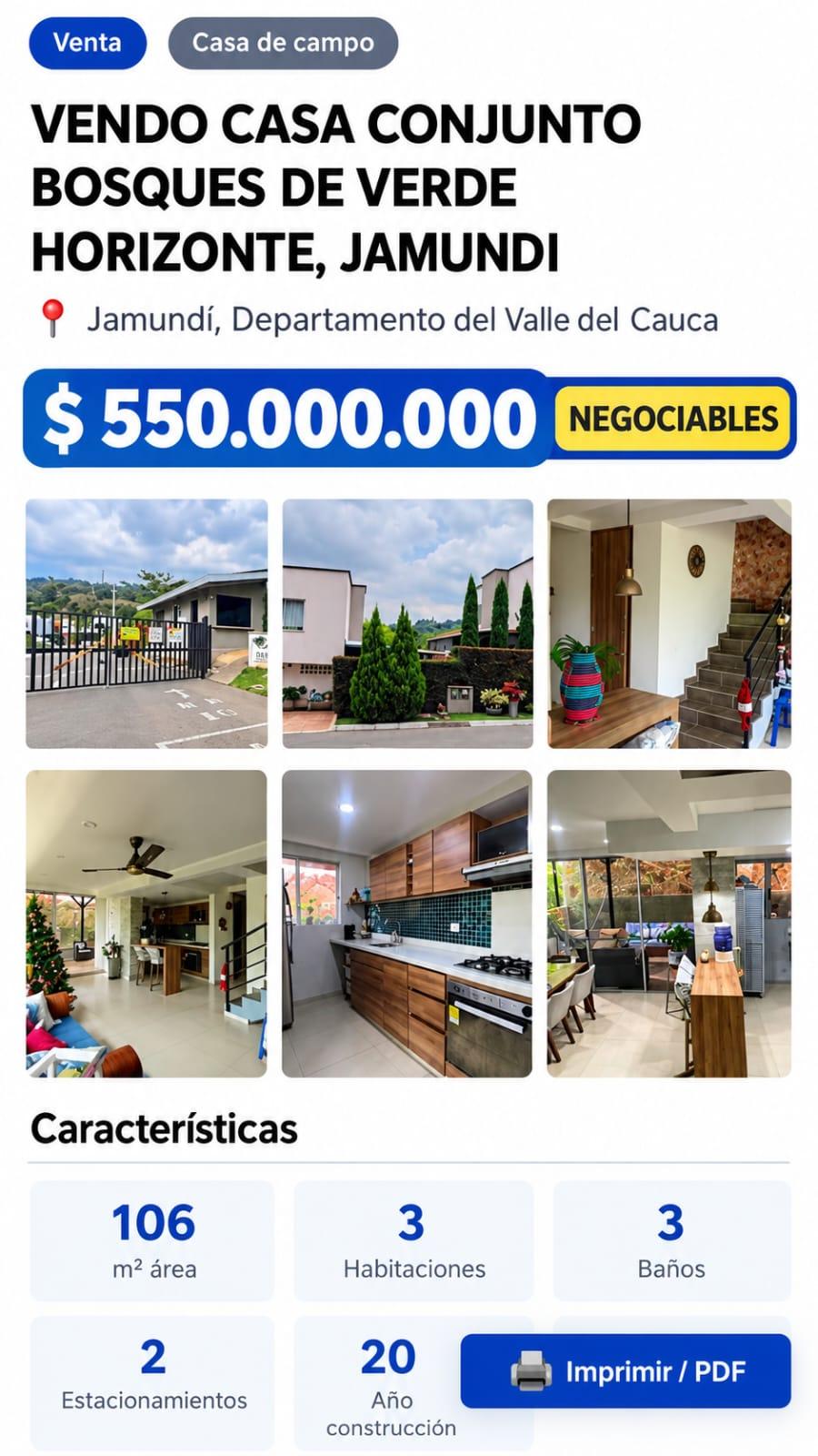 Casa unidad residencial