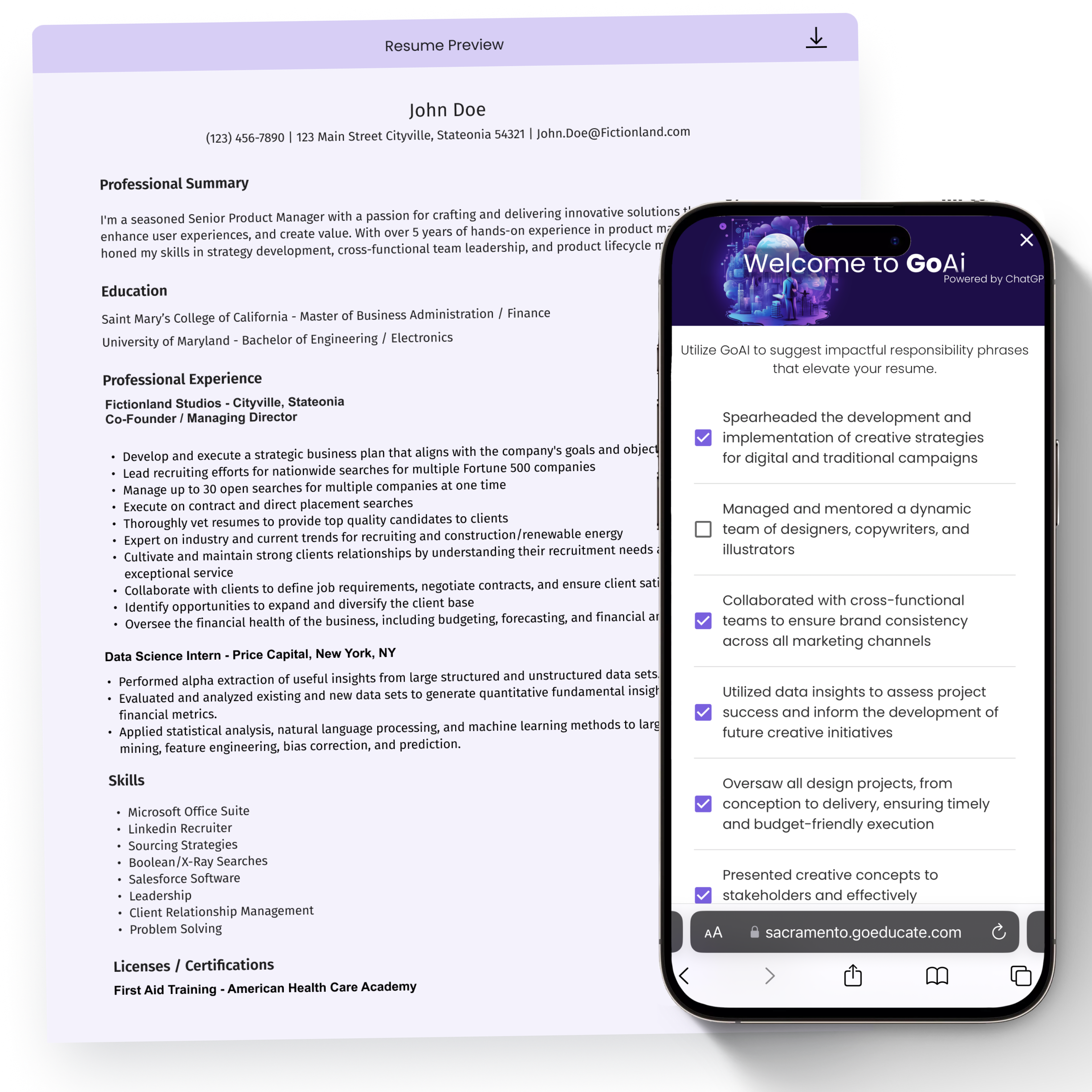 create resume icon
