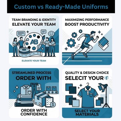 Custom vs Ready-Made Uniforms: Which Is Better for Employee Comfort, Branding & Cost?