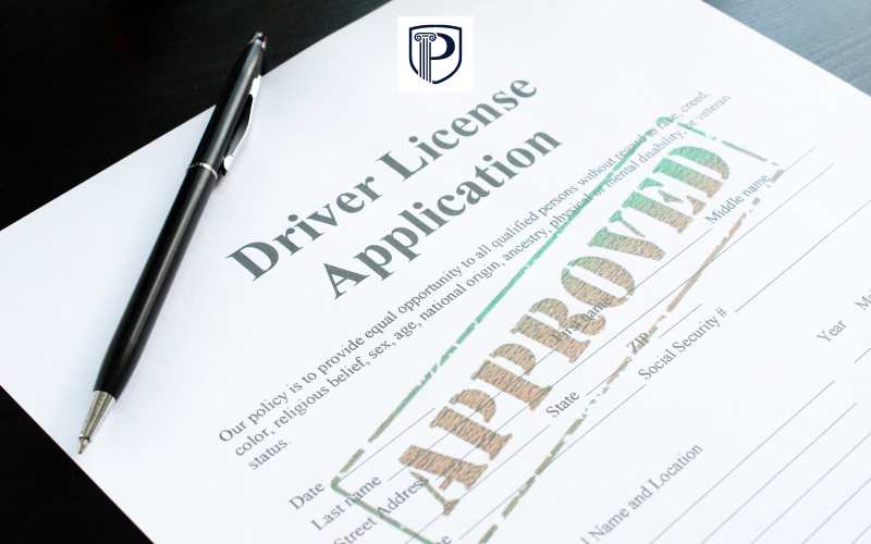 an approved drivers license application