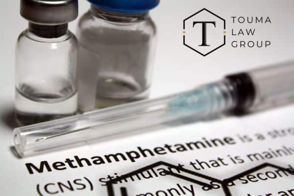 methamphetamine next to the definition of its chemical make up