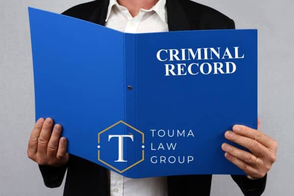 a criminal record being held by a lawyer