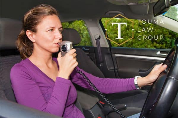 a woman using the Ignition Interlock Device Program in South Carolina