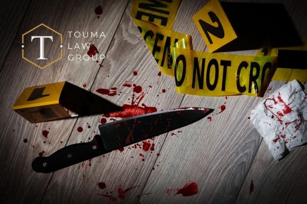 crime scene after an assault with a deadly weapon in South Carolina