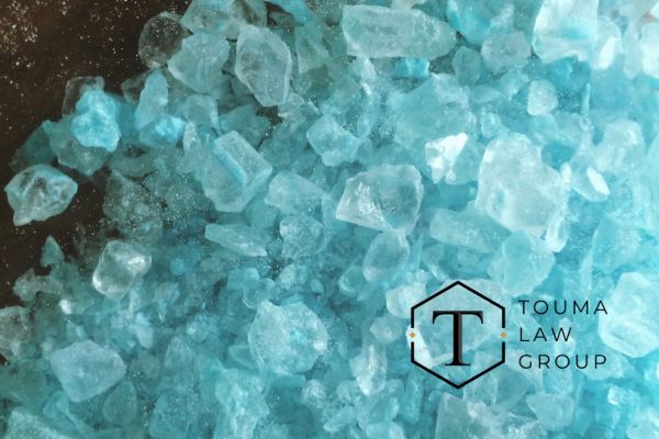 a pile of meth on a table
