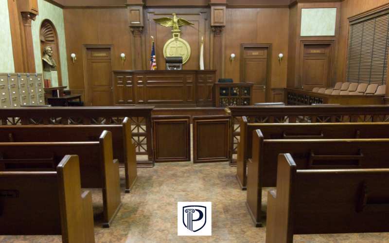a photo of the inside of a traffic court