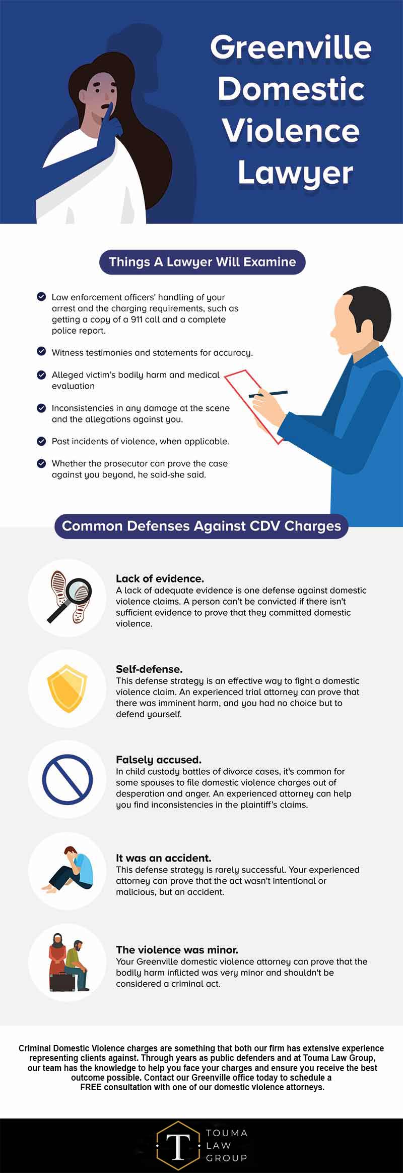Greenville Domestic Violence Lawyer infographic