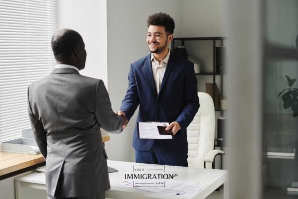 a man working in the US with an investment visa