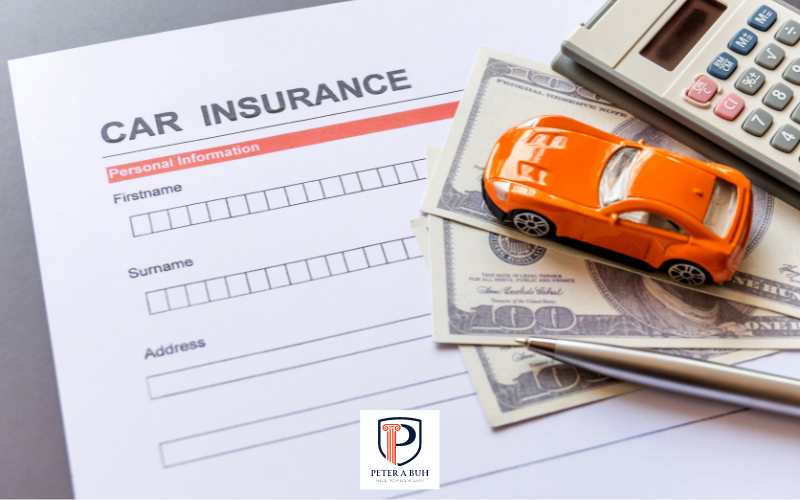 an sr22 insurance form and cash on a table