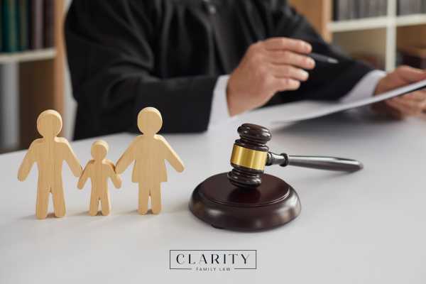 a judge reviewing a child custody case