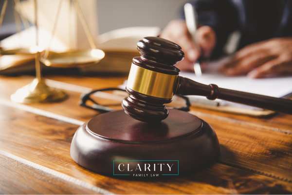 a judge reviewing a child support case