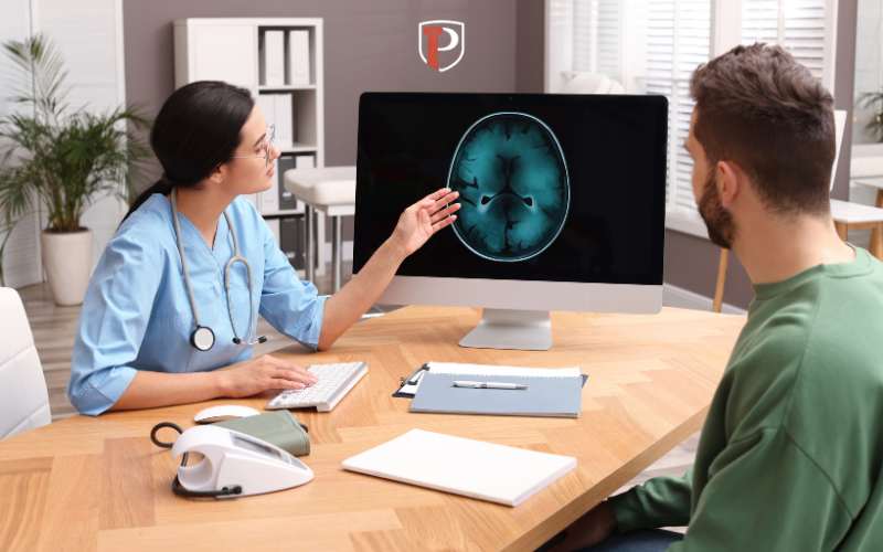 a man being diagnosed with epilepsy