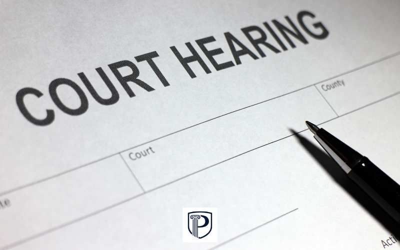 a notice form for a court hearing