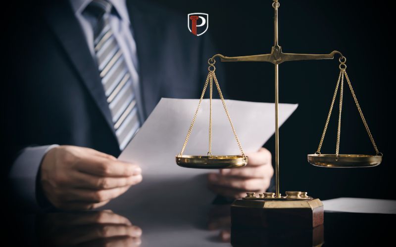 an attorney looking over documents for a license reinstatement case