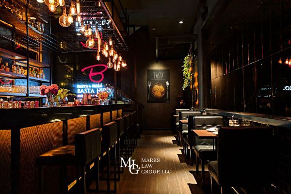a photo of the interior of a bar