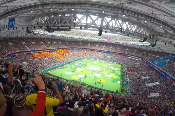 soccer stadium during the world cup