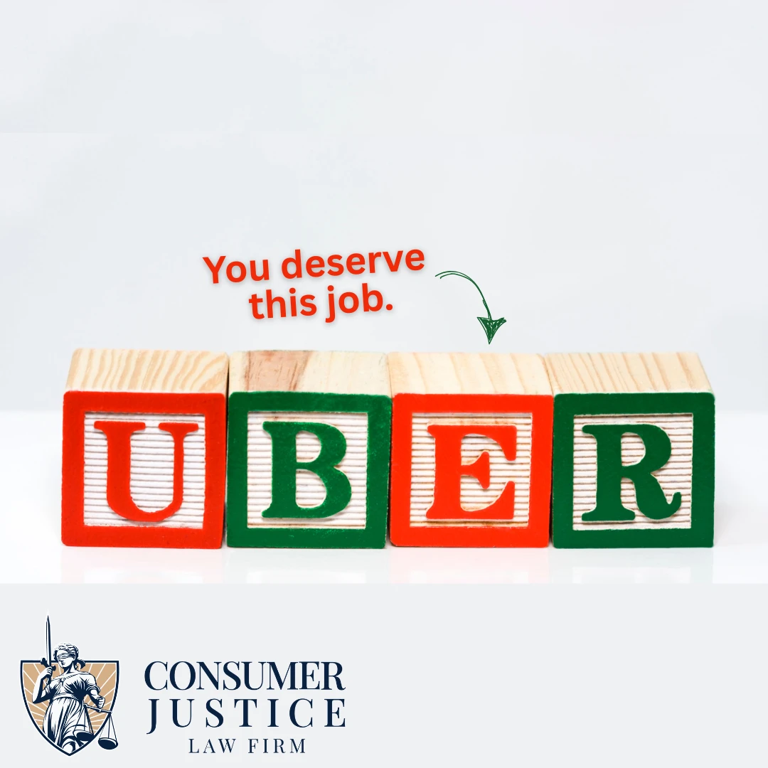Letter blocks spell the name Uber. It conveys that Uber background check errors can be fixed.