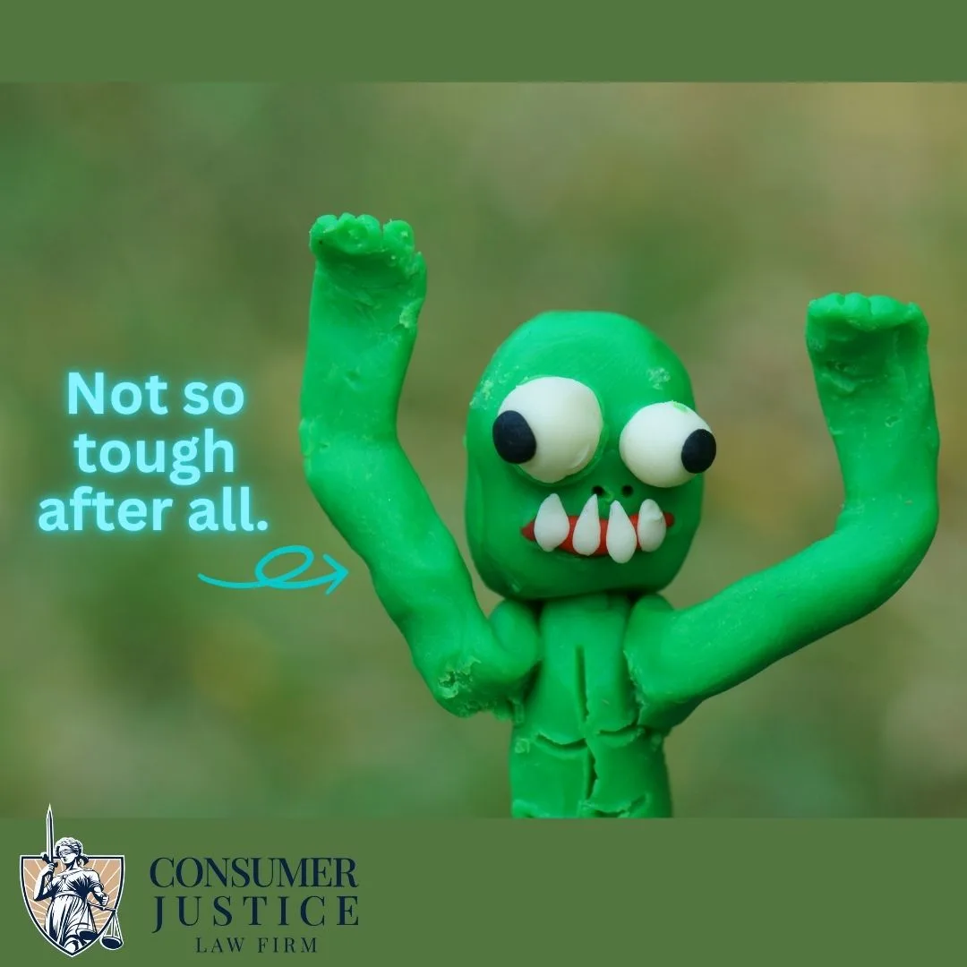 A clay zombie looks ridiculous up close. It conveys that a zombie mortgage is nothing to fear.