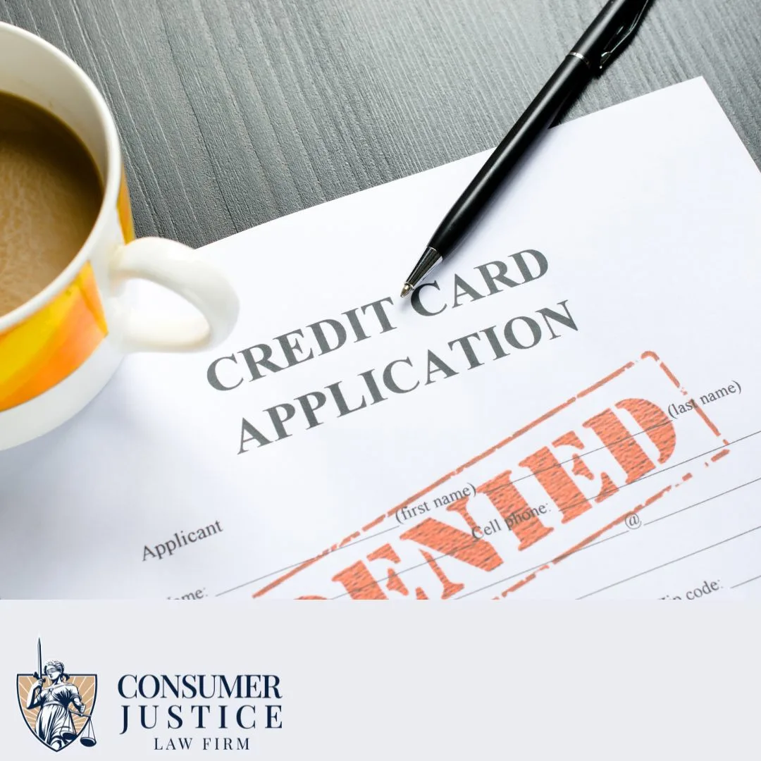 A credit application is denied. It conveys the impact of credit report errors.