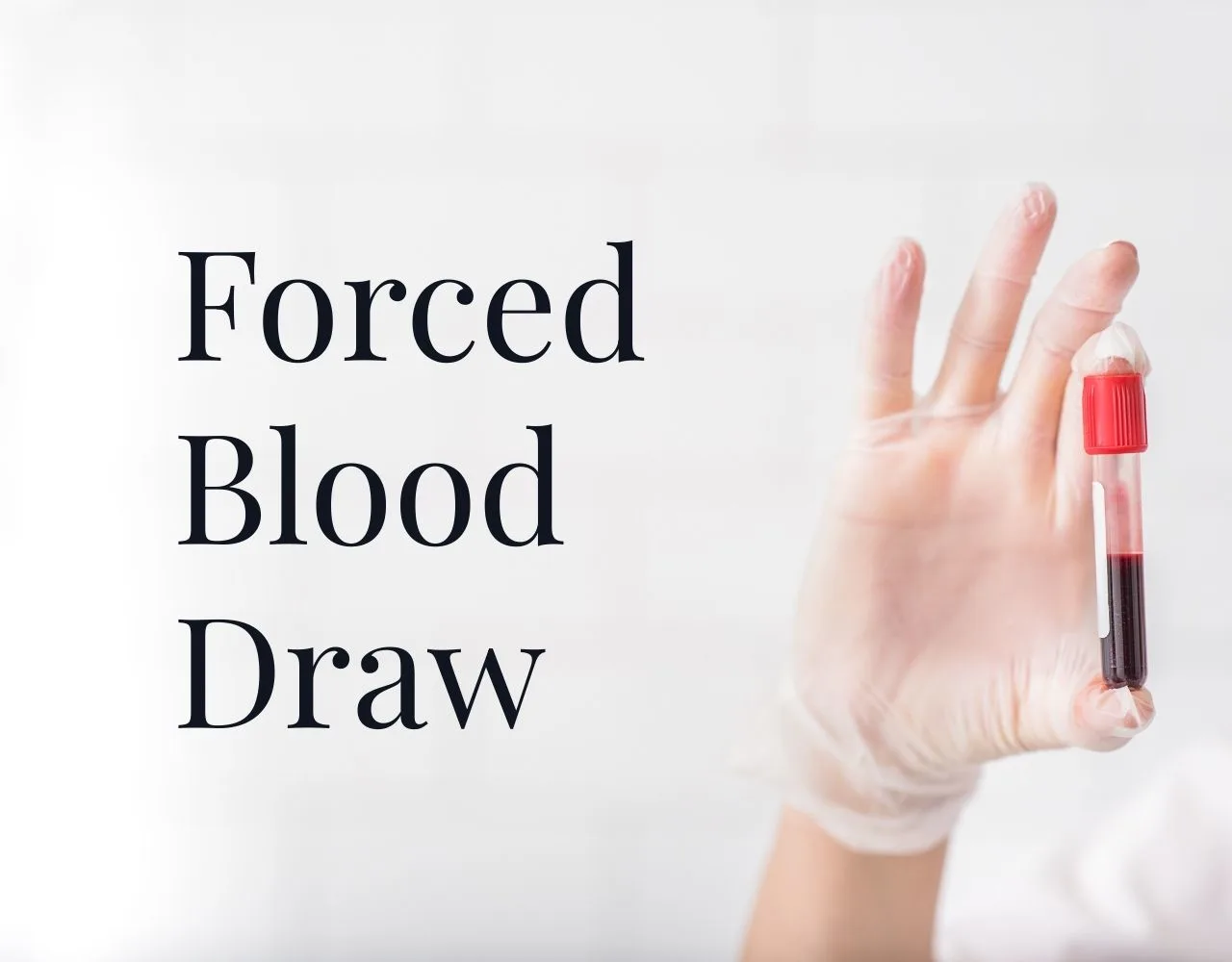 nurse holding a blood sample