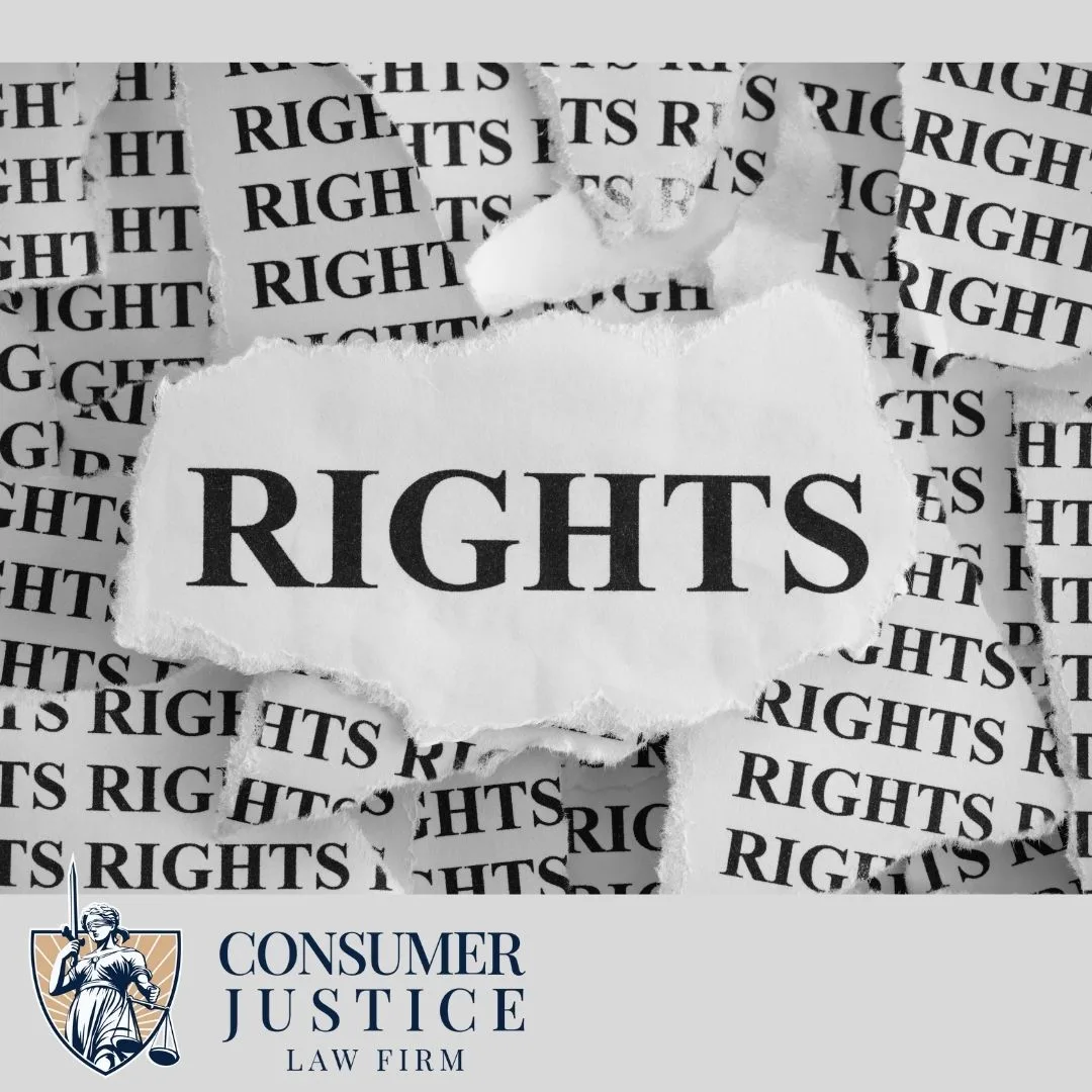 The word "rights" conveys the importance of a consumer rights lawyer.