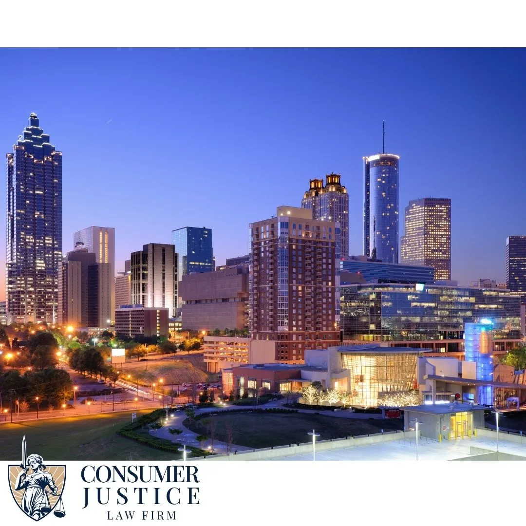 The Atlanta skyline shows where an Equifax credit report dispute gets handled.