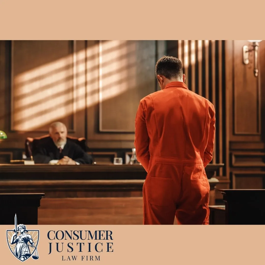 A criminal defendant in court conveys the importance of the NACDL.