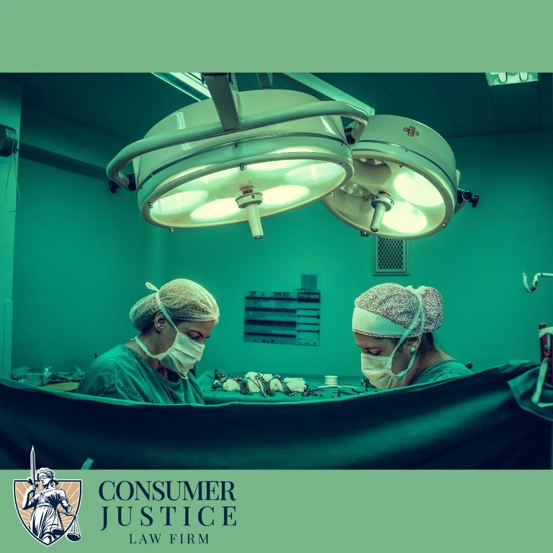 A surgery scene conveys the seriousness of medical identity theft.