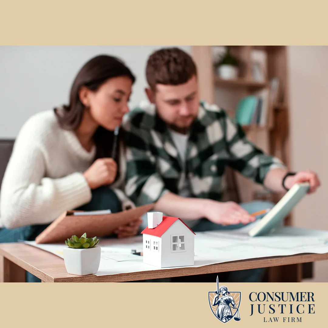 A couple prepares for a credit check for a mortgage by reviewing reports.