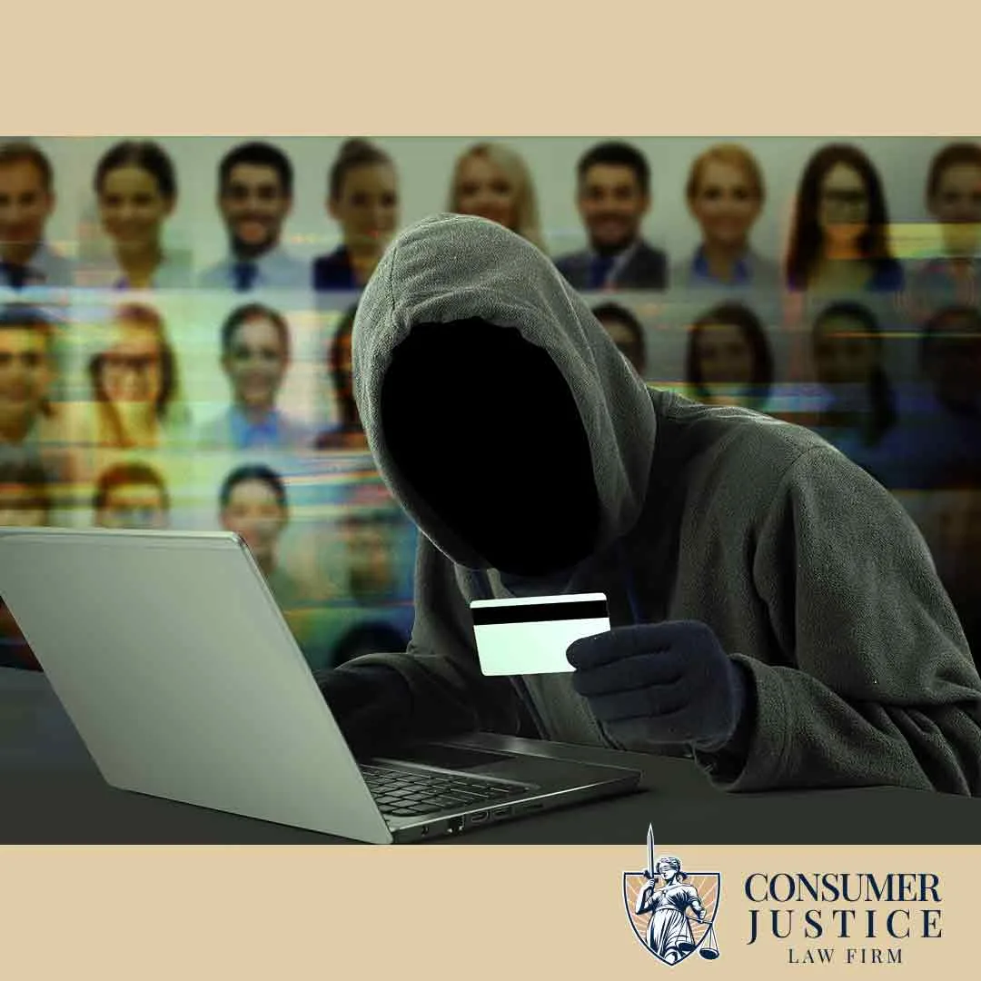 A thieft breaks into a computer, highlighting the need for identity theft recovery services.