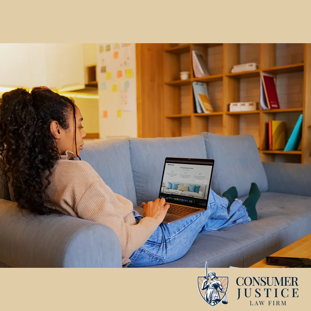 A renter provides RentGrow background check info online.