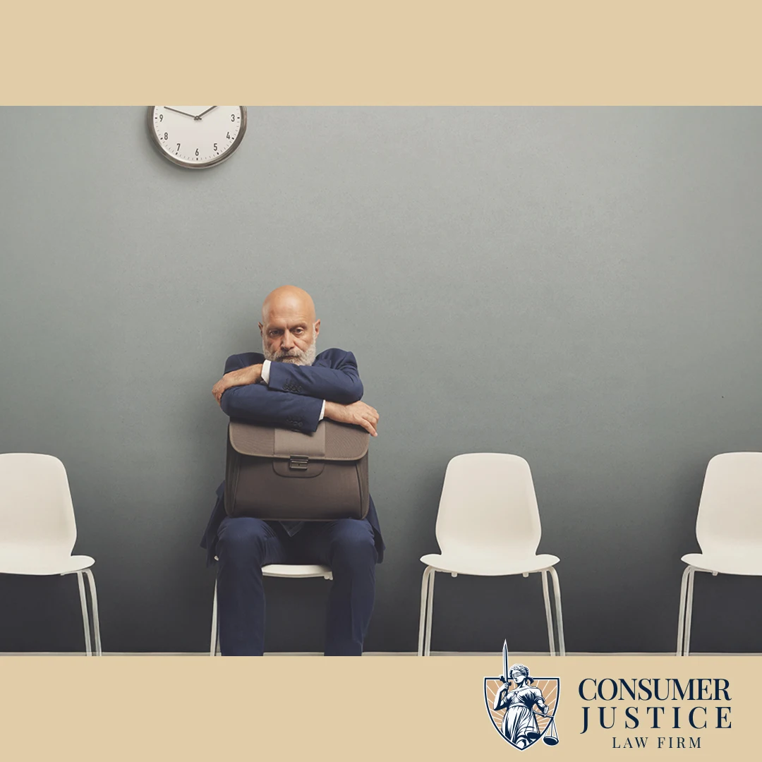 An older employee sits alone. It conveys the importance of the age discrimination in employment act.