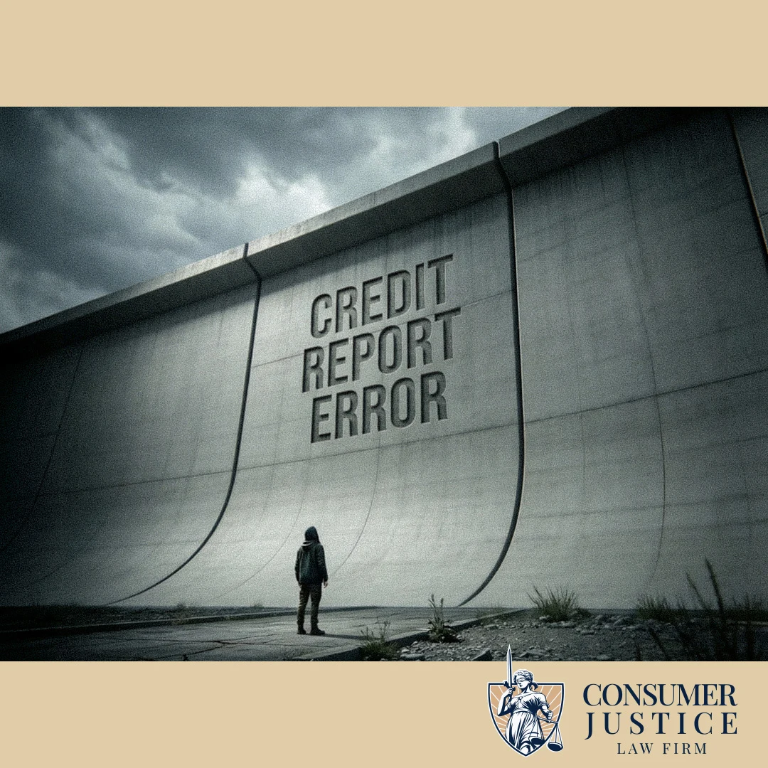 A concrete wall represents the prospect of fixing errors with an Equifax dispute.