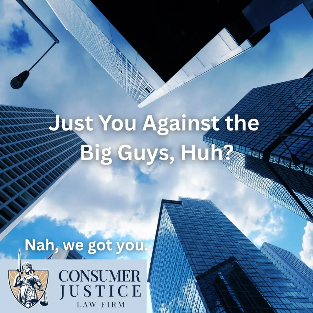Skyscrapers show how intimidating it can be to sue credit reporting agencies on your own.