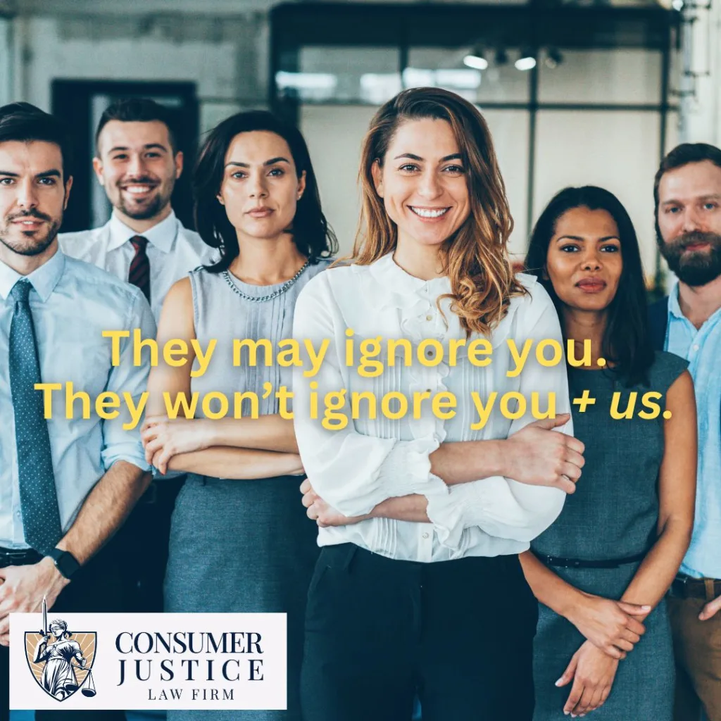 A team of lawyers stands ready. It conveys the power of lawyers helping to fix credit report errors.