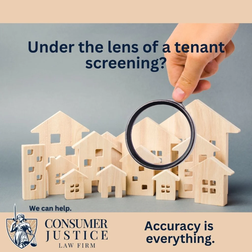 A magnifying lens on a house implies that CoreLogic SafeRent rental history reports must be accurate.