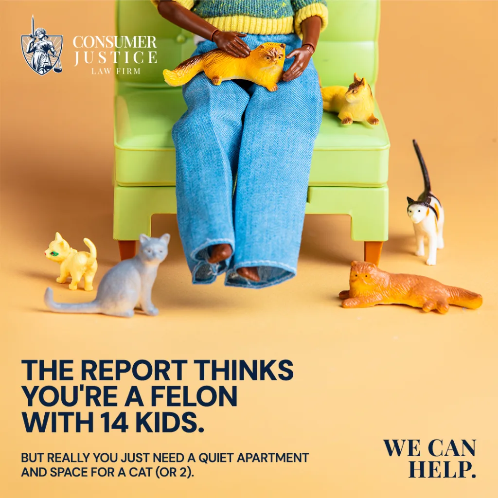 A doll stis on a chair, surrounded by cats. It conveys that TurboTenant errors block qualified renters.