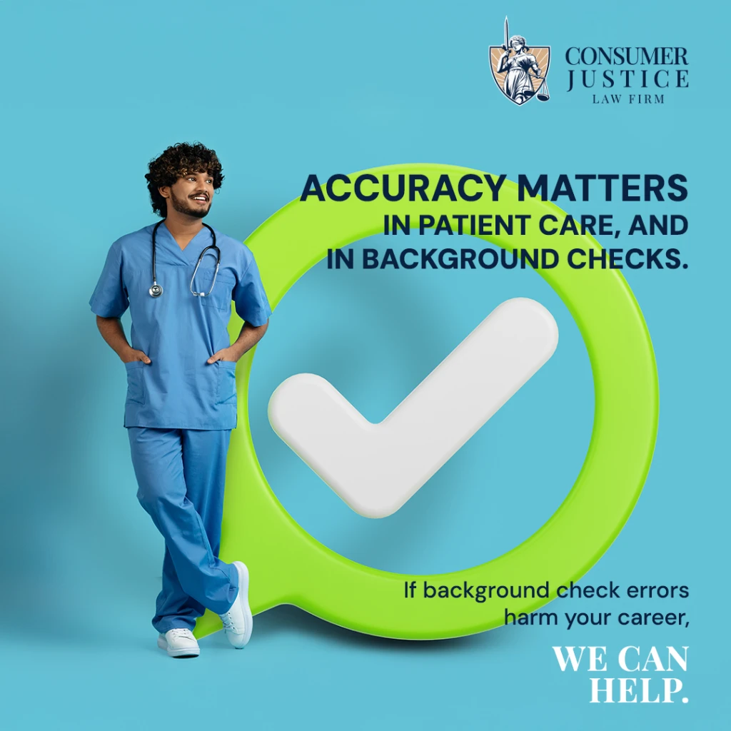 A nurse stands confidently after clearing Shiftmed background check errors.