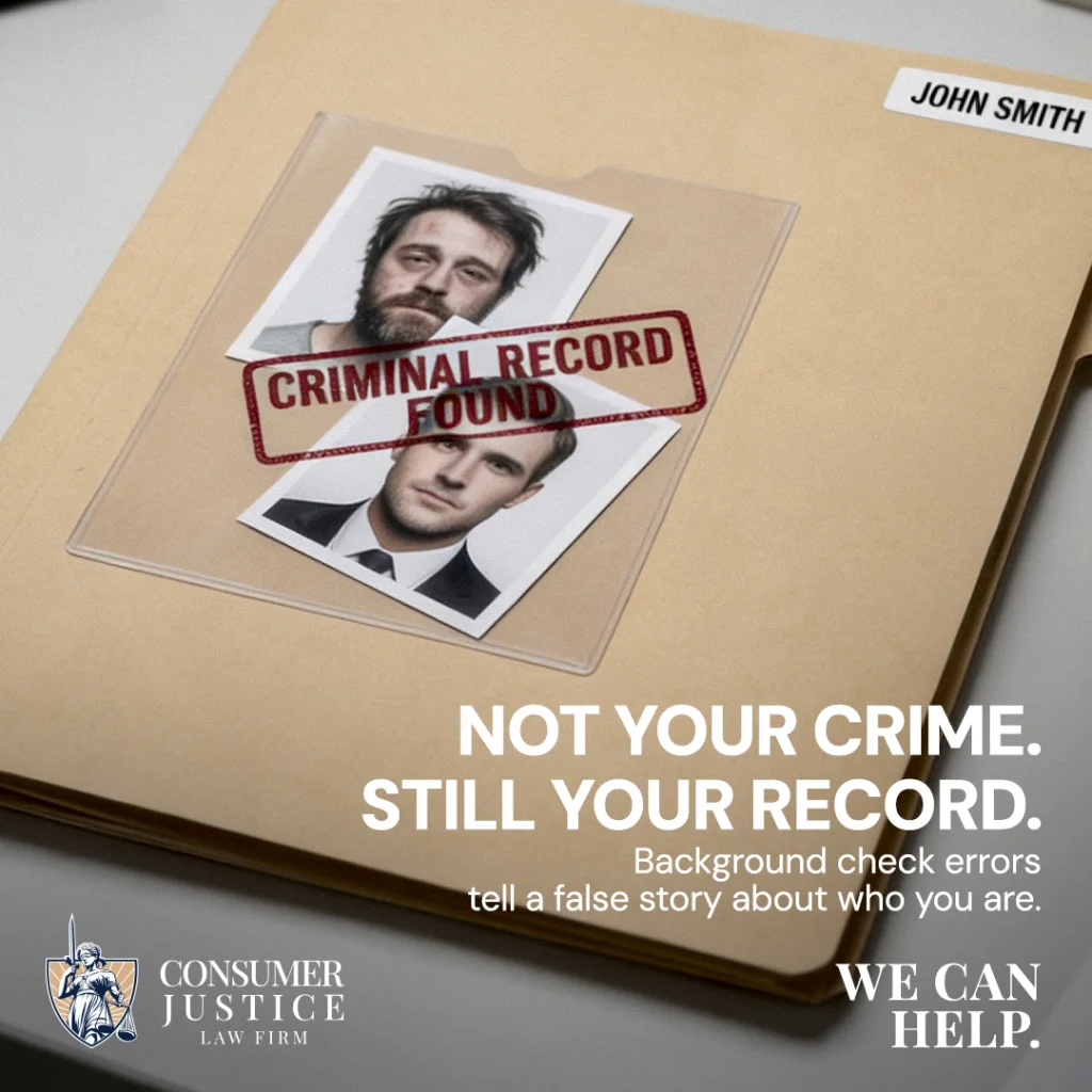 A police file shows that criminal background check errors make you look untrustworthy.