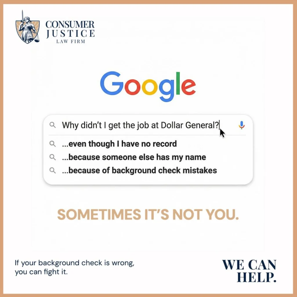 A Google search shows someone rejected for Dollar General jobs searching for help.